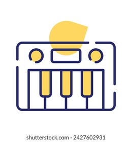 Get your hold on this beautifully designed vector of piano, musical instrument