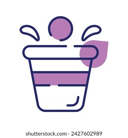 Get your hold on this beautiful icon of drink glass, wine glass vector design