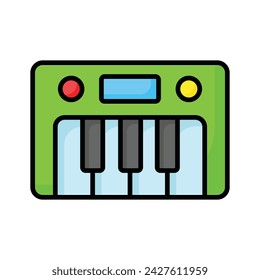 Get your hold on this beautifully designed vector of piano, musical instrument
