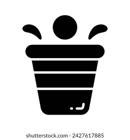 Get your hold on this beautiful icon of drink glass, wine glass vector design