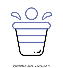 Get your hold on this beautiful icon of drink glass, wine glass vector design