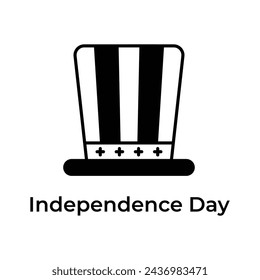 Get your hold on this creative america independence day icon, editable design