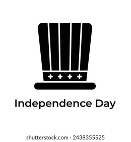 Get your hold on this creative america independence day icon, editable design