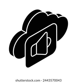 Holen Sie sich Ihren Halt bei diesem kreativ gestalteten isometrischen Vektor für Cloud-Marketing