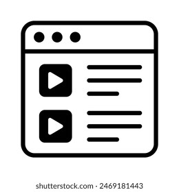 Get your hold on this visually perfect icon of video content