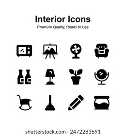 Get your hold on this amazing Household and Interior Things vectors set