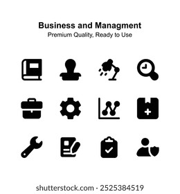 Get your hold on this premium business and management icons