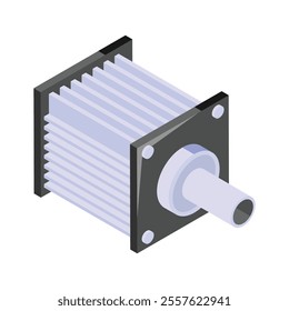 Get your hold on this beautifully designed vector of electric motor