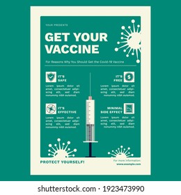 Get Your Vaccine Flyer Poster