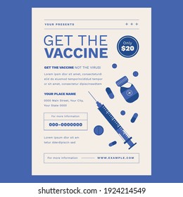 Get Your Vaccine Flyer Poster
