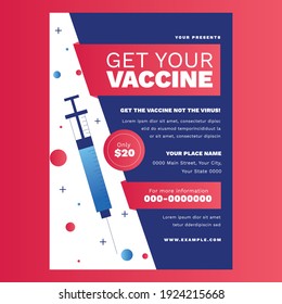 Get Your Vaccine Flyer Poster