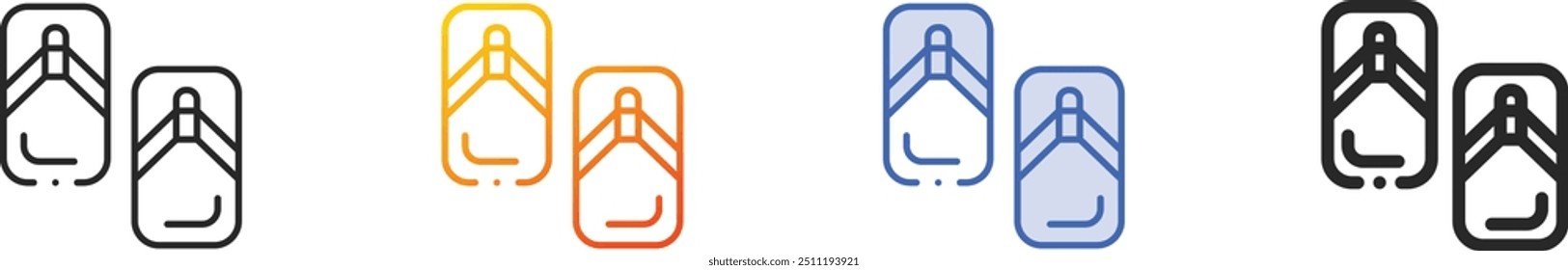 Geta icon.Thin Linear, Gradient, Blue Stroke and bold Style Design Isolated On White Background