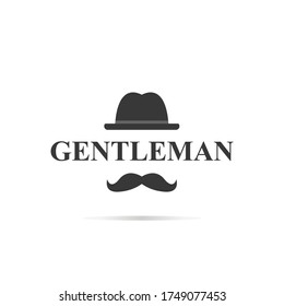 Getleman Logo Design. Klassische Beschilderung. Vektorgrafik