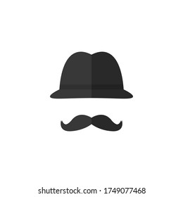 Getleman logo label design. Classic signage. Vector illustration