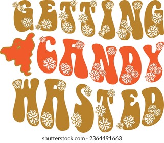 Getting Candy Wasted, Halloween Retro Design