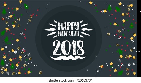 Getting Card Happy New Year Vector
