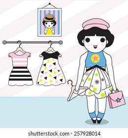 Getting Dressed illustration