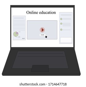 getting an education online. distance learning. online courses