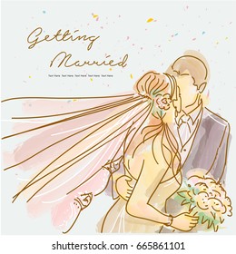 Getting Married / Marry Me / Hand Drawing