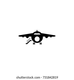Getting on Board Icon on white background