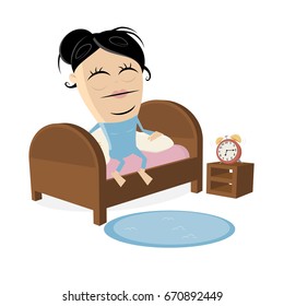 getting out of bed clipart