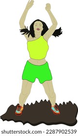 Getting ready for the pressure position, exercises for the back vertebrae and tightening the body