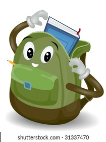 Getting Ready for School - Vector
