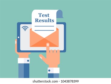 Getting results from the analysis by e-mail.
