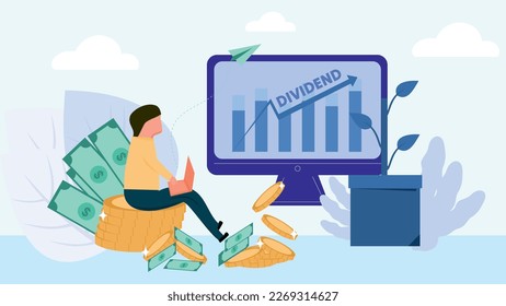 Getting Rich and Making profits from Dividend Returns from US Stock market investing.