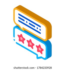 obteniendo el vector de icono de estrellas. señal isométrica de obtención de estrellas. ilustración de símbolo aislado de color
