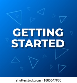 Getting Started Information Help Label Icon Badge Vector