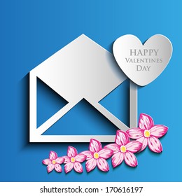 Getting wishes for Valentine's Day, vector background