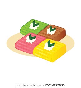 Getuk Lindri is an Indonesian dish made from grounded boiled cassava, mixed with grated coconut, sugar and sprinkled with food coloring and vanilla. This snack comes from Lumajang, East Java. 