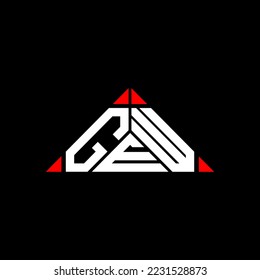 GEW letter logo creative design with vector graphic, GEW simple and modern logo.