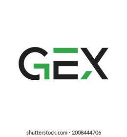 GEX monogram initial letters logo Design Vector