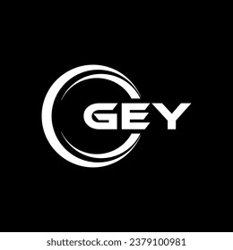 GEY Logo Design, Inspiration for a Unique Identity. Modern Elegance and Creative Design. Watermark Your Success with the Striking this Logo.