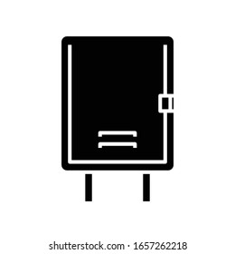 Geyser black icon, concept illustration, vector flat symbol, glyph sign.