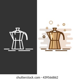 Geyser coffee maker icon