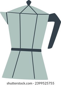 Ilustración de vectores Geyser Coffee Maker