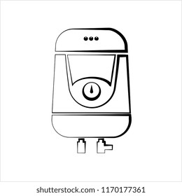 Geyser Icon, Design Vector Art Illustration