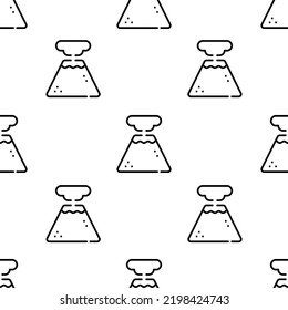 geyser icon pattern. Seamless geyser pattern on white background.