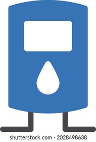 icono de color de glifo vector de géiser