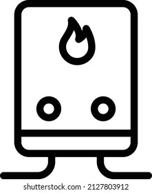 geyser Vector illustration on a transparent background. Premium quality symbols. Stroke  vector icon for concept and graphic design.