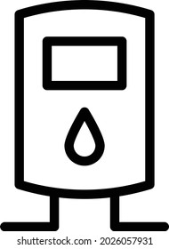 geyser vector thin line icon