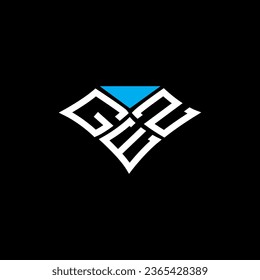 Diseño vectorial de la letra GEZ, logotipo GEZ simple y moderno. Diseño de alfabetos lujosos GEZ  