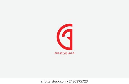 GF Abstracto inicial monograma letra alfabeto logo diseño
