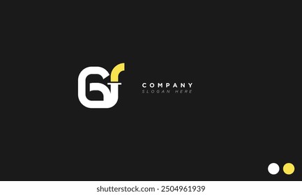 GF Alphabet letters Initials Monogram logo FG, G and F