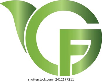 GF Bird logo Template in a modern minimalist style