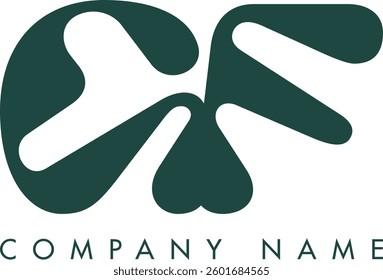 GF creative modern abstract letter logo vector design. Usable for your company or business and brand identity.