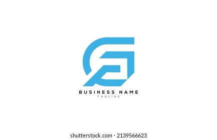 GF, FG, CP, PC, CA, AC, GP, PG, GA, AG, GQ, QG, CQ, QC, Abstract initial monogram letter alphabet logo design